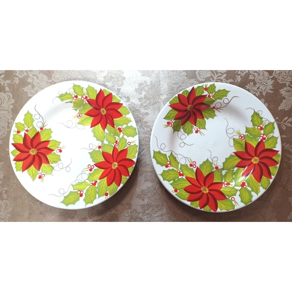 VTG 2 Pier 1 Poinsettia Christmas 11